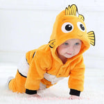 Macacão Bebê Inverno Fantasia Peixinho Nemo Laranja - Frete Grátis - Boutique Baby Kids 