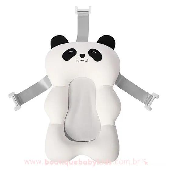 Suporte para Banho Bebê Branco Pandinha - Frete Grátis - Boutique Baby Kids