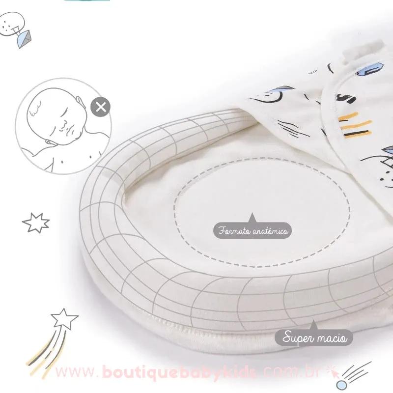 Porta Bebê Saco de Dormir Estampa Espaço Branco - Frete Grátis 