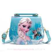 Bolsa Infantil Frozen Elsa Azul Alça Ajustável - Frete Grátis