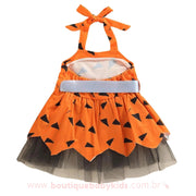 Vestido Bebê Fantasia Pedrita Flintstones - Boutique Baby Kids
