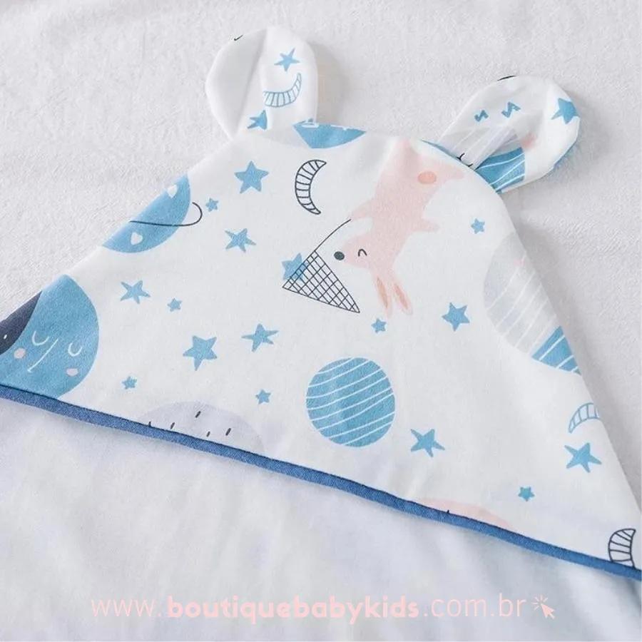 Saco de Dormir Bebê Estampa Baleias - Boutique Baby Kids