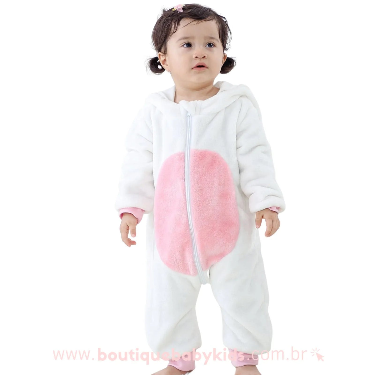 Macacão Bebê Soft Fantasia Bichinho Unicórnio Branco - Frete Grátis - Boutique Baby Kids