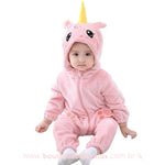 Macacão Bebê Fantasia Bichinho Unicórnio Rosa - Boutique Baby Kids