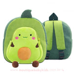 Mochila Infantil Costas Fruta Abacate Verde - Boutique Baby Kids