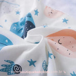 Saco de Dormir Bebê Estampa Baleias - Boutique Baby Kids