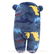 Saco de Dormir Bebê Estampa Dinossauros Acolchoado Azul Marinho - Boutique Baby Kids