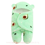 Saco de Dormir Bebê Estampa Abacates Acolchoado Verde - Boutique Baby Kids