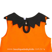 Vestido Infantil Fantasia Abóbora Halloween com Tule - Frete Grátis - Boutique Baby Kids