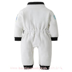 Macacão Bebê Fantasia Astronauta Branco Manga Longa - Boutique Baby Kids