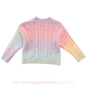 Suéter Infantil Tricot Multicor Degradê - Boutique Baby Kids