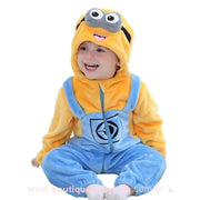 Macacão Bebê Inverno Personagem Minion Amarelo  - Boutique Baby Kids
