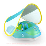 Boia Infantil Inflável com Proteção Solar Removível Verde - Boutique Baby Kids