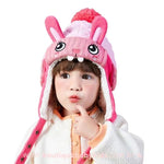 Gorro Infantil Inverno Coelhinha Rosa com Pelos - 1 a 6 Anos - Boutique Baby Kids