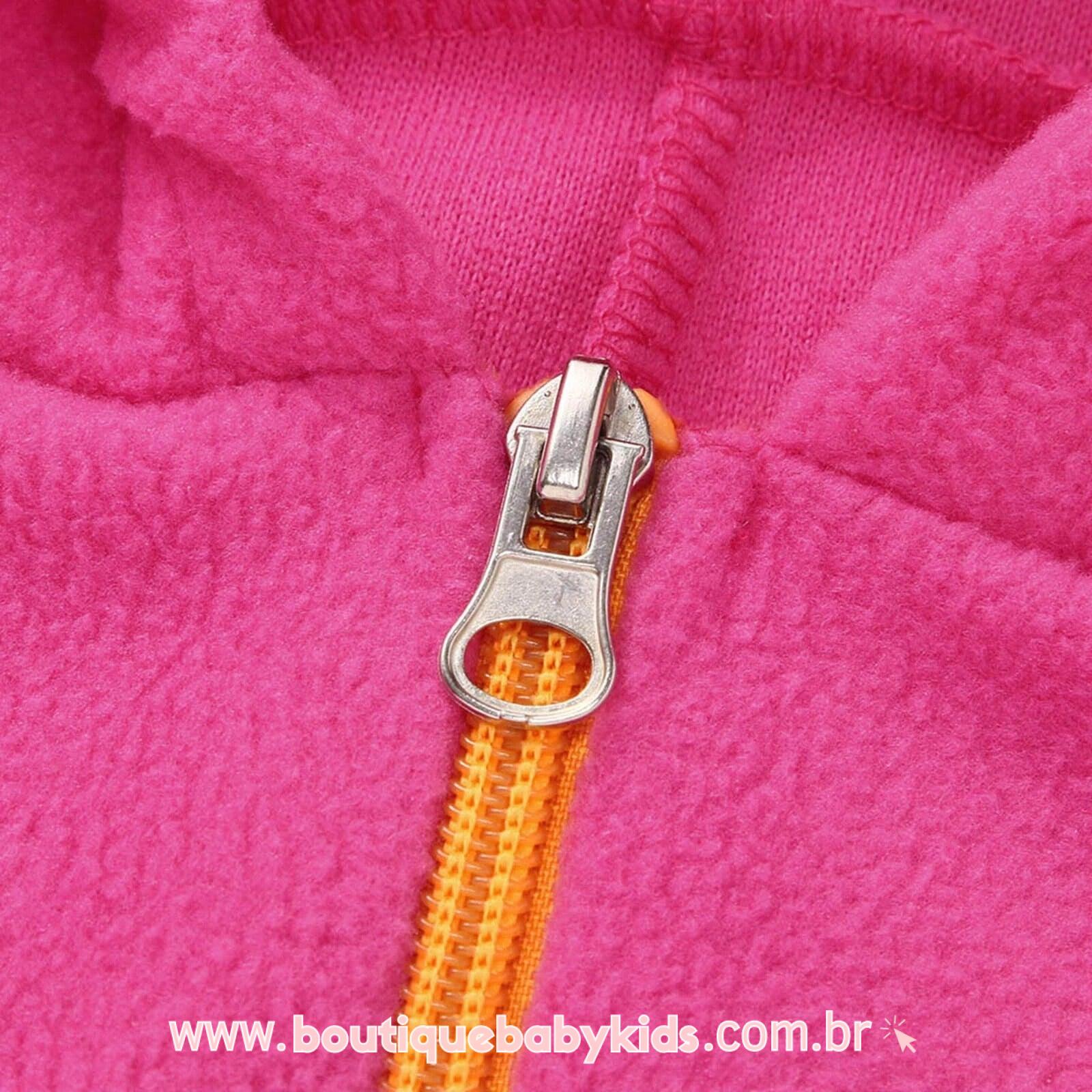 Body Bebê Fantasia Dinossauro Rosa Mesversário - Frete Grátis