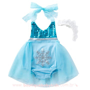 Body Bebê Fantasia Disney Elsa Frozen com Faixa Mesversário - Frete Grátis - Boutique Baby Kids