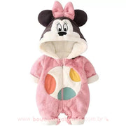 Macacão Bebê Inverno Acolchoado Minnie Mouse Rosa - Frete Grátis - Boutique Baby Kids