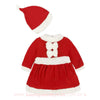 Vestido Bebê Fantasia Natal Mamãe Noel com Gorro - Frete Grátis - Boutique Baby Kids