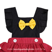 Body Bebê Fantasia Disney Minnie Mouse com Babados - Frete Grátis - Boutique Baby Kids