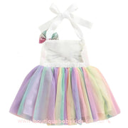 Vestido Infantil Fantasia Coelhinha com Tule Colorido - Frete Grátis - Boutique Baby Kids