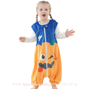 Saco de Dormir Infantil Halloween Abóbora - 1 a 6 Anos - Frete Grátis - Boutique Baby Kids