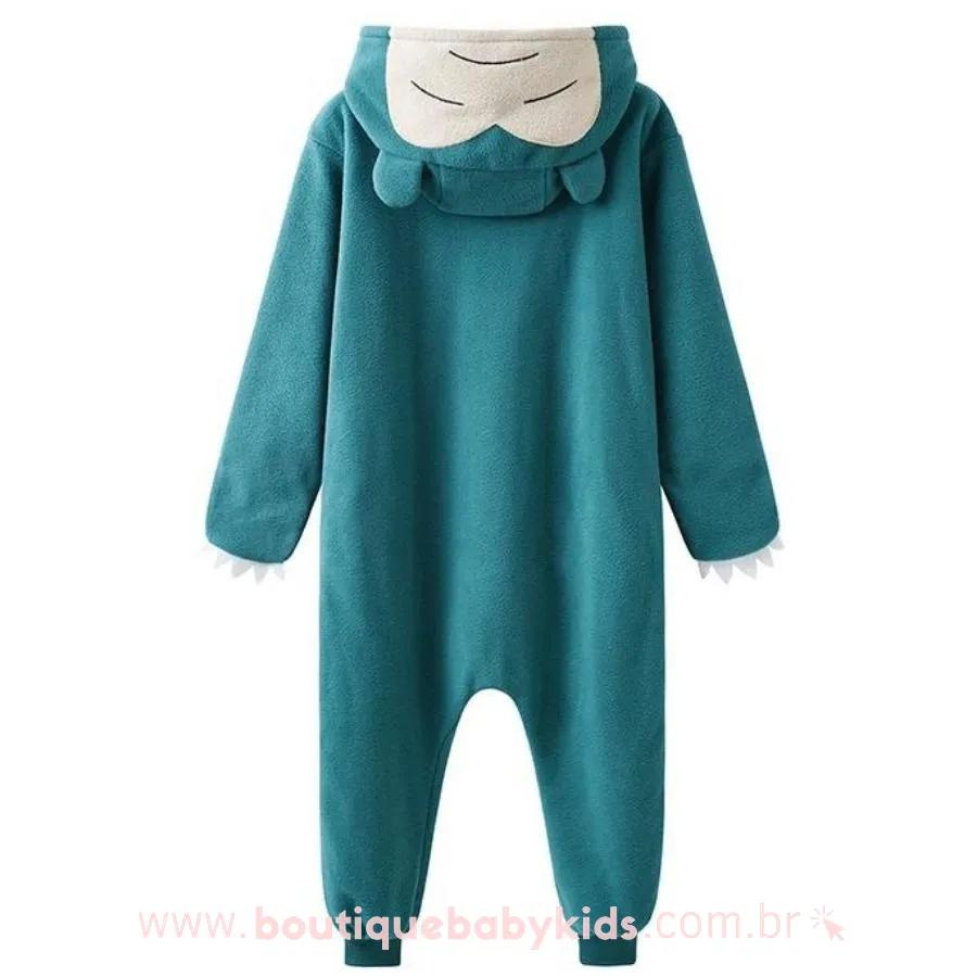 Pijama Macacão Infantil Kigurumi Fantasia Pokémon Snorlax - Boutique Baby Kids