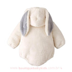 Body Bebê Inverno Fantasia Coelhinho com Capuz Orelhinhas  Bege - Frete Grátis - Boutique Baby Kids 