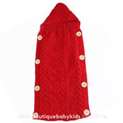 Saco de Dormir Bebê Inverno Tricot Recém-nascido Vermelho - Frete Grátis - Boutique Baby Kids