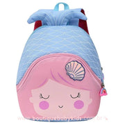 Mochila Infantil Princesa Pequena Sereia Ariel Azul - Frete Grátis Boutique Baby Kids