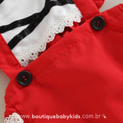 Body Bebê Fantasia Chapeuzinho Vermelho com Faixa - Boutique Baby Kids