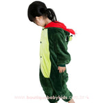 Macacão Pijama Infantil Kigurumi Fantasia Dinosssauro Verde - Boutique Baby Kids