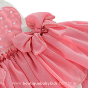 Body Bebê Fantasia Donut Rosa com Saia Tule - Boutique Baby Kids