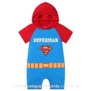 Macacão Bebê Fantasia Herói Super Homem Mesversário - Frete Grátis - Boutique Baby Kids