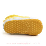 Tênis Bebê Slip Disney Ursinho Pooh Amarelo - Frete Grátis - Boutique Baby Kids