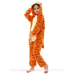 Pijama Macacão Infantil Kigurumi Fantasia Tigrão Laranja - Boutique Baby Kids