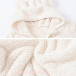 Macacão Bebê Ursinho Pelúcia com Capuz Branco - Boutique Baby Kids