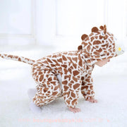 Macacão Bebê Inverno Bichinho Fantasia Girafa Marrom - 0 a 3 Anos - Boutique Baby Kids