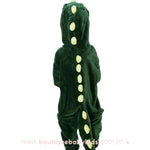 Macacão Pijama Infantil Kigurumi Fantasia Dinosssauro Verde - Boutique Baby Kids