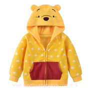 Casaco Infantil Disney Ursinho Pooh Amarelo - 1 a 8 anos - Boutique Baby Kids