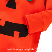 Macacão Bebê Fantasia Abóbora Halloween Mesversário - Frete Grátis - Boutique Baby Kids