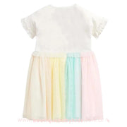 Vestido Infantil Unicórnio Tule Colorido - Boutique Baby Kids