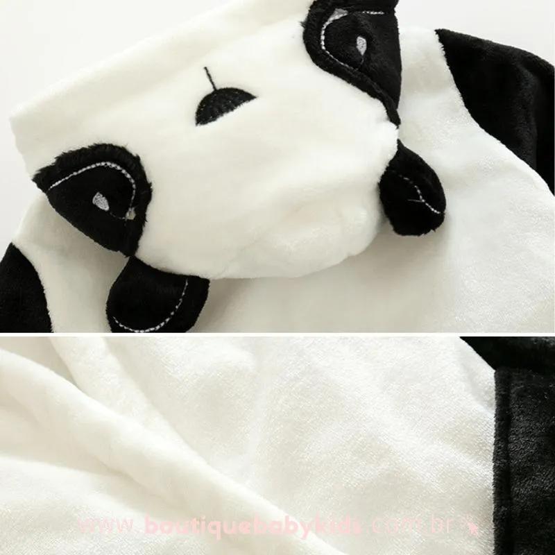 Roupão Infantil Soft Ursinho Panda