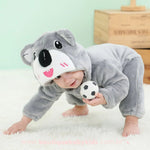 Macacão Bebê Inverno Fantasia Bichinho Coala Cinza - Frete Grátis - Boutique Baby Kids
