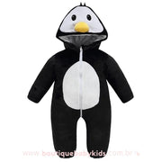 Macacão Bebê Inverno Fantasia Pinguim - Boutique Baby Kids