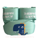 Boia Colete Salva-Vidas Infantil Dinossauro - Boutique Baby Kids