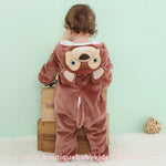 Macacão Bebê Inverno Fantasia Bichinho Esquilo Marrom - Frete Grátis - Boutique Baby Kids