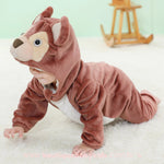 Macacão Bebê Inverno Fantasia Bichinho Esquilo Marrom - Frete Grátis - Boutique Baby Kids