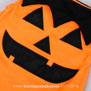 Conjunto Bebê Fantasia Halloween Abóbora com Chapéu - Frete Grátis - Boutique Baby Kids
