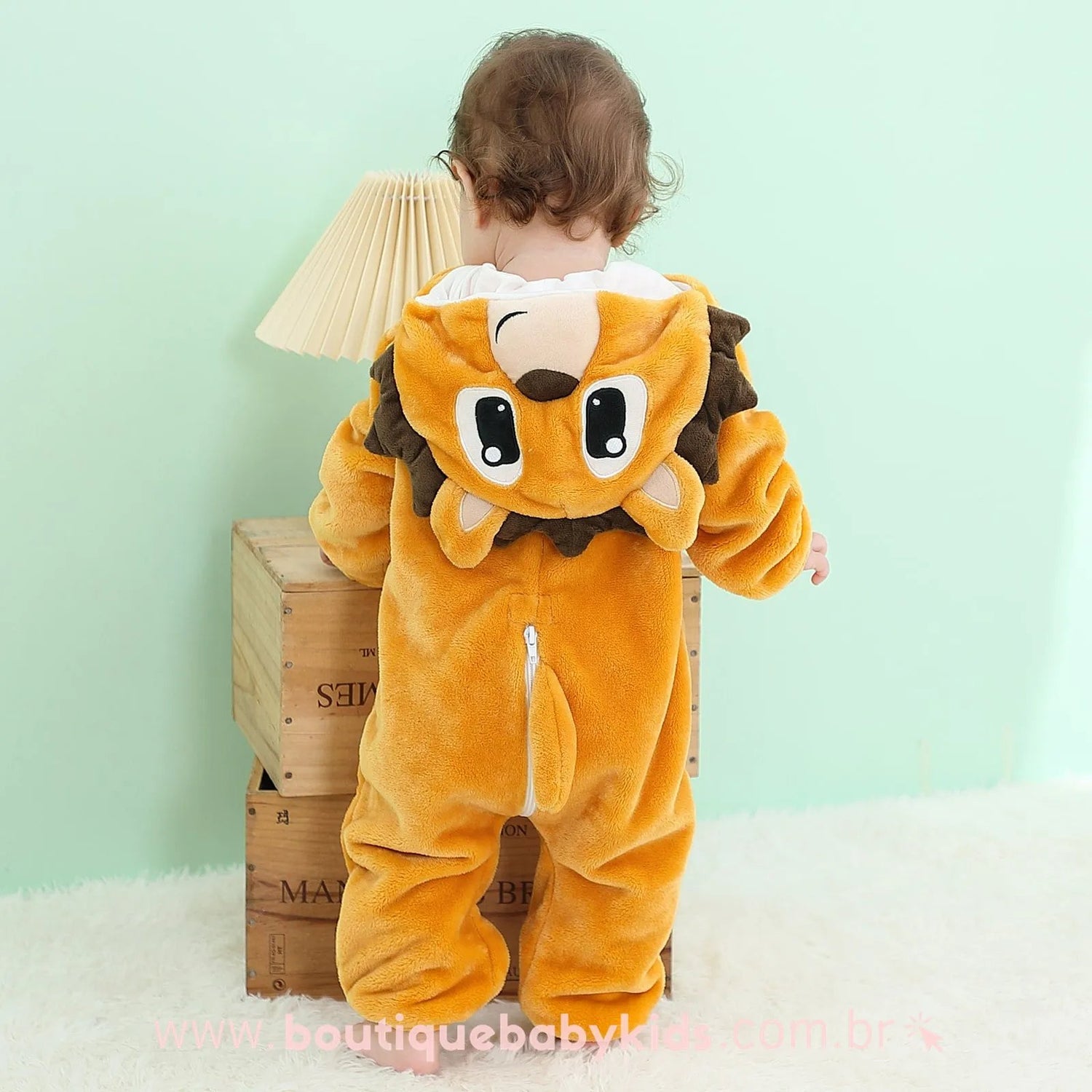 Macacão Bebê Fantasia Bichinho Porco-Espinho - Frete Grátis - Boutique Baby Kids