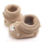 Bota Bebê Tricot Ursinho Bege - Boutique Baby Kids